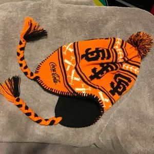 UNISEX SF GIANTS Winter Hat with Tassles